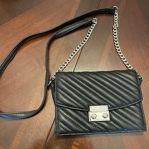 EXPRESS black/ silver small crossbody bag